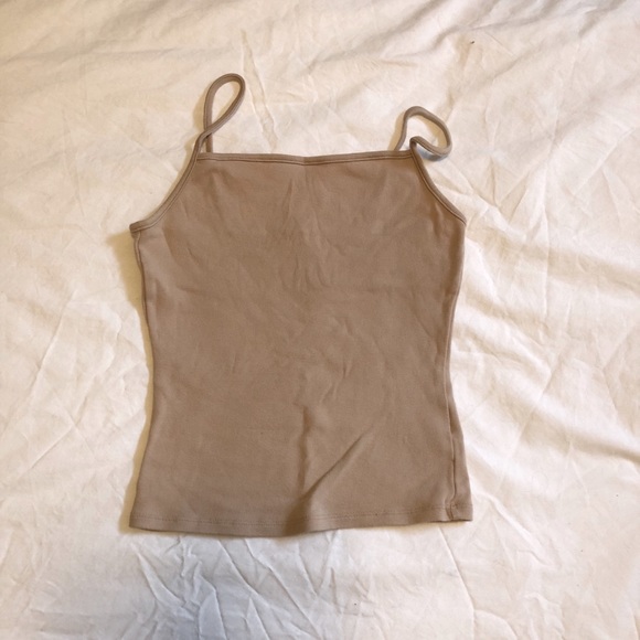White and Tan Cropped Tanks - Picture 3 of 4